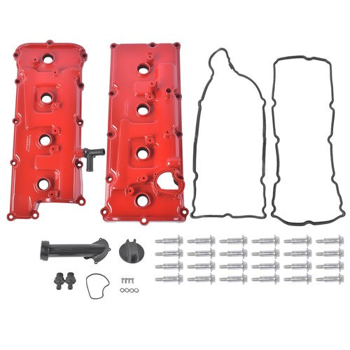 DURAFORCE Pair Engine Valve Cover w/ Gasket for Infiniti FX45 M45 Q45 2002-2010 13264AR010