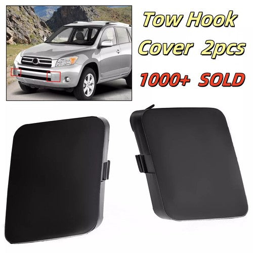 DURAFORCE Bumper Tow Hook Cover Cap For 2006-2008 Toyota RAV4 Left Right 2X