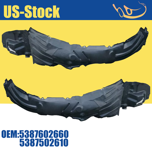 DURAFORCE Pair Inner Fender Liners For Toyota Corolla 2017-2019 5387602660 5387502610
