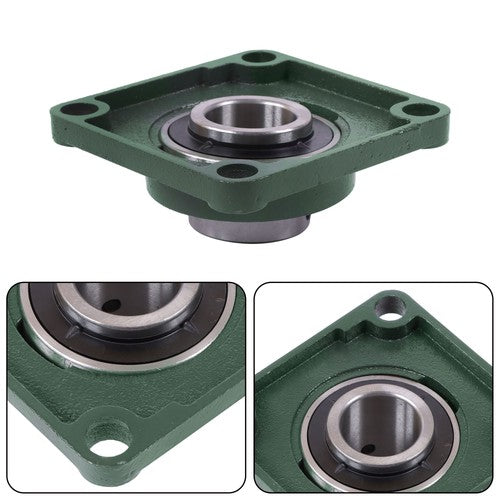 DURAFORCE 10 Pack UCF208-24 Pillow Block Bearing 1 1/2" Bore 4-Bolt Self-Alignment