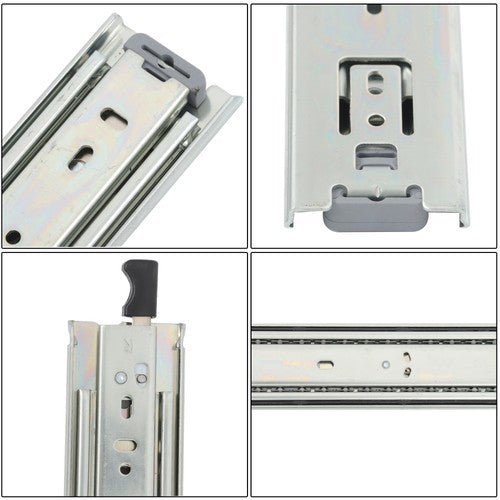 DURAFORCE 1 Pair Heavy Duty Drawer Slides 20 Inch 150lbs Capacity Side Mount Extension