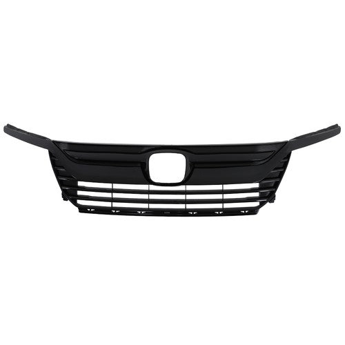 DURAFORCE Gloss Black Plastic Front Upper Bumper Grille Fit For Honda Odyssey 2018-2020