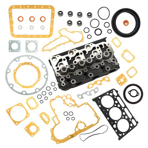 DURAFORCE For Kubota D1703 Engine Bobcat 238 325 328 Excavator Cylinder Head + Full Gasket