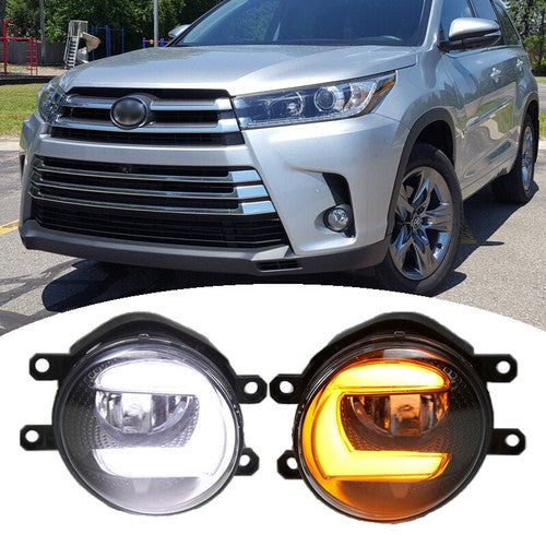 DURAFORCE Front Bumper LED Fog Lights Lamps w/wiring for Toyota Corolla for Camry