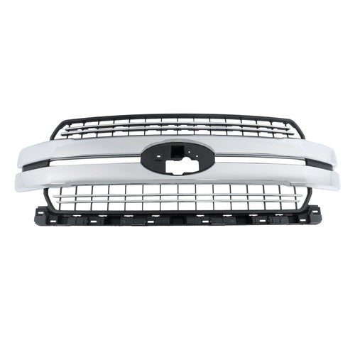 DURAFORCE New For Ford F-150 F150 2018-20 Lariat Style Front Bumper Grille Grill Chrome