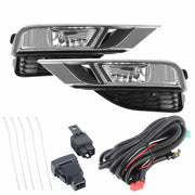 DURAFORCE Front Bumper Left+Right Side Fog Light Assembly w/Switch For Honda CRV 2015-2016