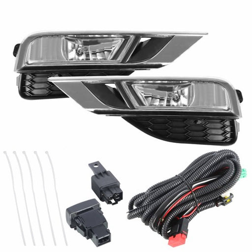 DURAFORCE Front Bumper Left+Right Side Fog Light Assembly w/Switch For Honda CRV 2015-2016
