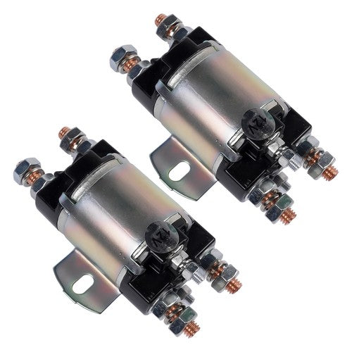 DURAFORCE 2Pcs Gas Golf Cart Solenoid For Yamaha G1 6 Terminal 12 Volt 100A J17-81950-01