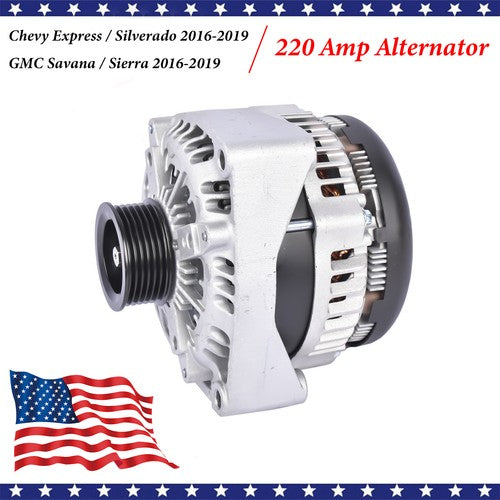 DURAFORCE Alternator 220A for GMC Sierra Chevy Silverado 2500 HD 2015-2019 Suburban 3500HD