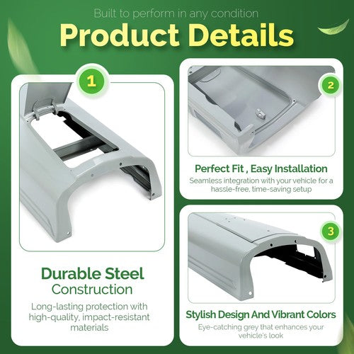 DURAFORCE Tractor Hood For Ford 2N 9N 8N # 8N16612 Heavy Duty Steel Gray w/ Battery Door