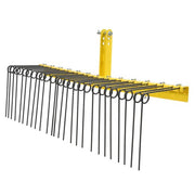 DURAFORCE 60" 3 Point Pine Straw Landscaping Rake For Cat 0 Cat 1 Tractor Rake Attachments