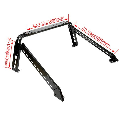 Adjustable Roll Bar Sports Bar Cargo Rack for Full Size Truck Silverado Ram F150
