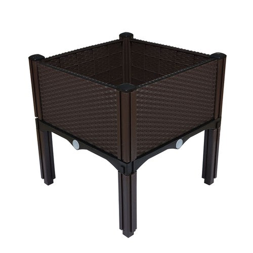 DURAFORCE Raised Garden Bed Outdoor Elevated Planter Box Herbs Flowers Plants Vegetables