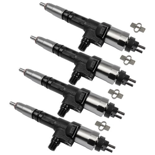 DURAFORCE Ser of 4 Common Rail Fuel Injectors Fits for Kubota V3800 V3800T 3.8L 1J50053052