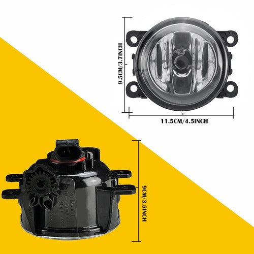 DURAFORCE Bumper Clear Fog Light Lamp Replaces Lens Pair for Nissan Pathfinder 2017-2020