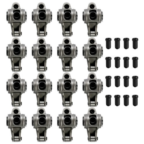 DURAFORCE For Chevy SBC 267 350 1.6 Ratio 7/16" Full Roller Rocker Arms No Self-Aligning