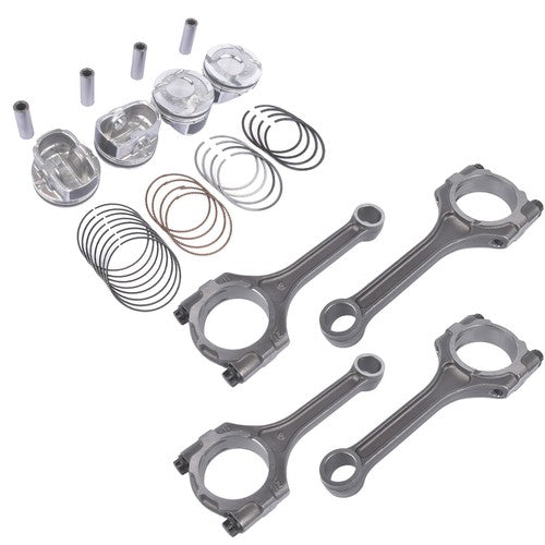 DURAFORCE 4x Connecting Rod & Piston Kit For Hyundai Veloster Kia Rio Soul 1.6L 2012-2017