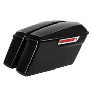 DURAFORCE Vivid Black Hard Saddlebags Saddle Bags For Harley Street Road King Glide 94-13
