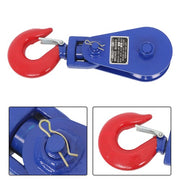 DURAFORCE 8800 Lbs Snatch Block with Swivel Shackle, 4.5" Sheave, 1/2" Wire Rope