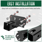 DURAFORCE Black Front 2" Receiver Hitch For Polaris Ranger 1000 XP / Northstar 2018-2024