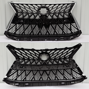 DURAFORCE For 2016-2021 Lexus LX570 Luxury Grill Front Upper Grille Chrome Black NEW Style