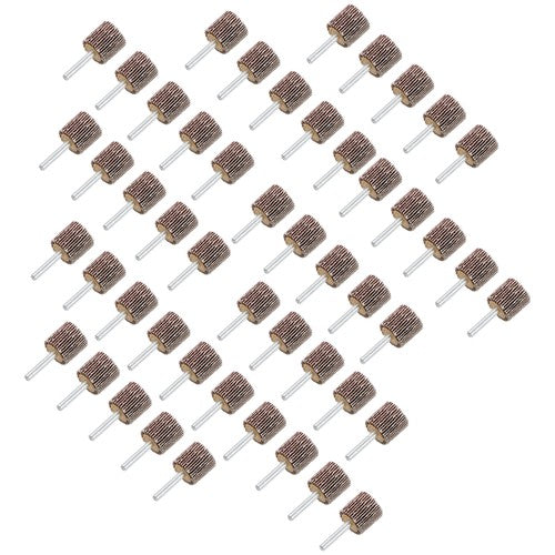 DURAFORCE 1" x 1" x 1/4" Aluminum Oxide Shank Mounted Flap Wheels 80 Grit - 50 Pack
