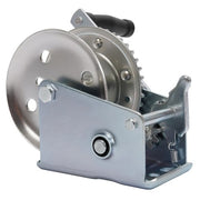 DURAFORCE 1400LB Steel Horizontal Pulling Hand Winch w/Ratchet Galvanized For Boat Trailer