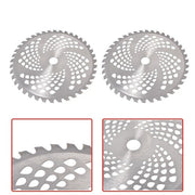 DURAFORCE 2 Pack For Cutter Trimmer Weed Eater 10" x 40t Carbide Tip Brush Blades
