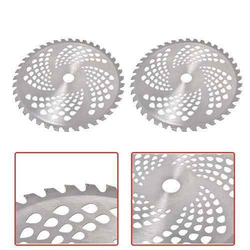 DURAFORCE 2 Pack For Cutter Trimmer Weed Eater 10" x 40t Carbide Tip Brush Blades