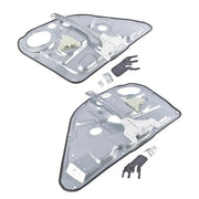 DURAFORCE Pair Power Window Regulators Set Rear Left + Right for Hyundai Genesis 2009-2014