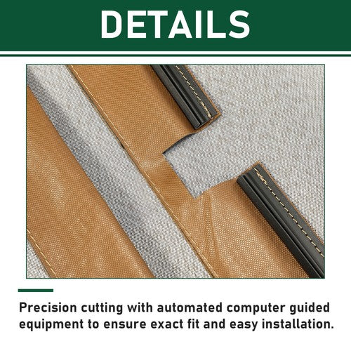 DURAFORCE For 05-14 Ford Mustang Convertible Soft Top & Heated Glass Window Sailcloth Tan