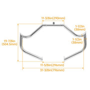 DURAFORCE For Harley Touring Street Glide Road King 1997-UP Chrome Crash Bar Engine Guard
