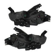 DURAFORCE Fit For Dodge Dart 2013-2016 LH+RH Headlights Replacement Halogen Black Housing