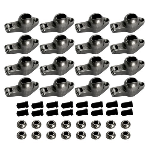 DURAFORCE 1.7 x 7/16" Stud Steel Roller Rocker Arms Set with Balls for Big Block Chevy 454