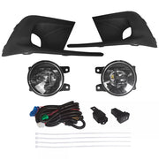 DURAFORCE Upper Lower Grill W/Molding Fog Lights Set Fit For Honda Civic 20222-2023 Front