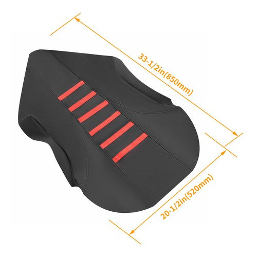 Red Gripper Seat Cover Anti Slip for Suzuki Quadsport Z400 LTZ400 2003 2009 2008