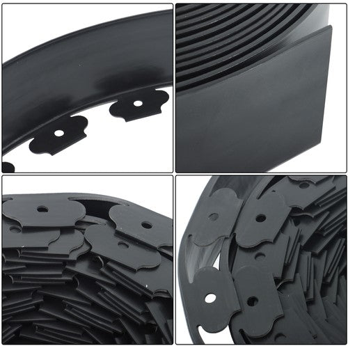 DURAFORCE 60pcs Anchoring Spik L-shaped 60FT Garden Edge Lawn Grass Stone Isolation Strip