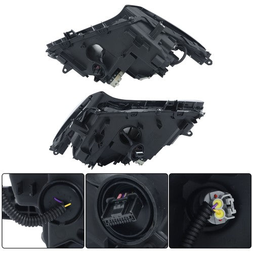 DURAFORCE LED+Halogen w/Sport Pkg For 2015-2017 Lexus NX200t Headlights Passenger+Driver