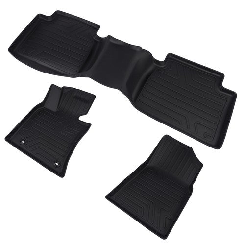 DURAFORCE TPE Floor Mats Liners for Toyota Camry FWD Only 2018-2024 Not Fit Hybrid or AWD