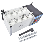 DURAFORCE Industrial Automatic Transfer Switch 4P 630A 110V or 220V Plastic Copper Steel