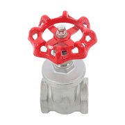 DURAFORCE Stainless Steel Gate Valve 1-1/2" NPT Female Rotary Sluice Valve With Wheel Hand