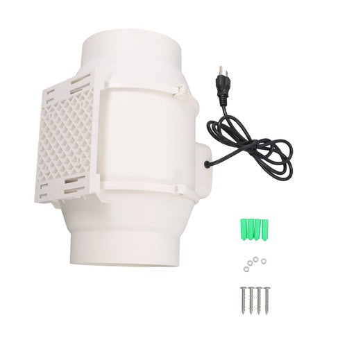 DURAFORCE 6 Inch Inline Duct Fan - 400 CFM Ventilation Exhaust Fan for Duct Vent Bathroom