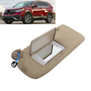 DURAFORCE Beige Plastic Driver Side Sunvisor With Lights And Mirror For 17-22 Honda CR-V