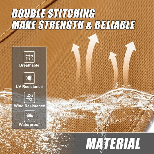 DURAFORCE For Ford Mustang 1994-2004 Convertible Tan Soft Top Plastic Window Sailcloth