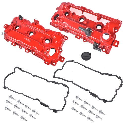 DURAFORCE Left + Right Valve Covers for Infiniti JX35 2013 Nissan Altima 2007-2014 3.5L V6
