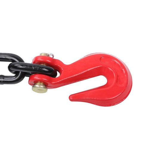 DURAFORCE 4PCS Binder Chain 3/8'' X 10' Grade 80 Transport Tow Chain Grab Hooks 7100 LBS