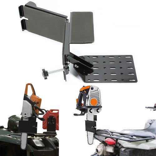 DURAFORCE For Tractor ATV UTV Saw Mount Press Chainsaw Bracket with Tubular Rack Tool