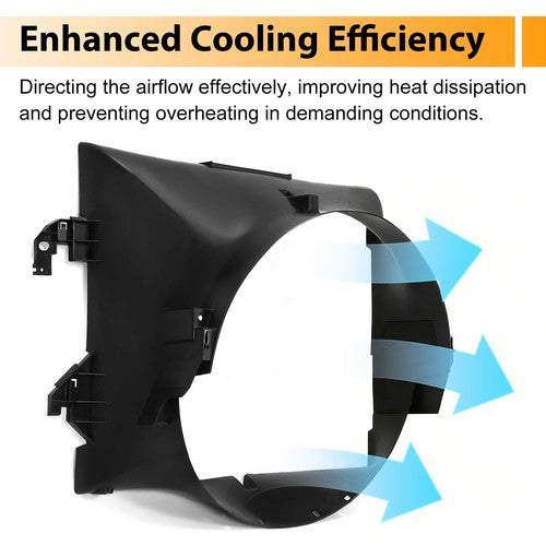 For Dodge Ram 1500 2500 3500 09 18 4.7L 5.7L Engine Cooling Radiator Fan Shroud