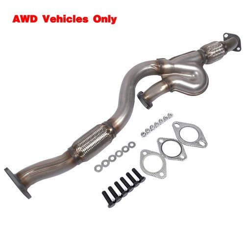 DURAFORCE Exhaust Front Flex Y Pipe for Kia Sportage EX LX 2.7L V6 2656CC AWD 2005-2008
