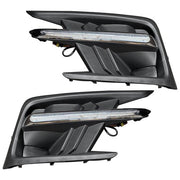 DURAFORCE Fog Light Covers W/LED White DRL Yellow Turn Signal for 19-22 Subaru Ascent